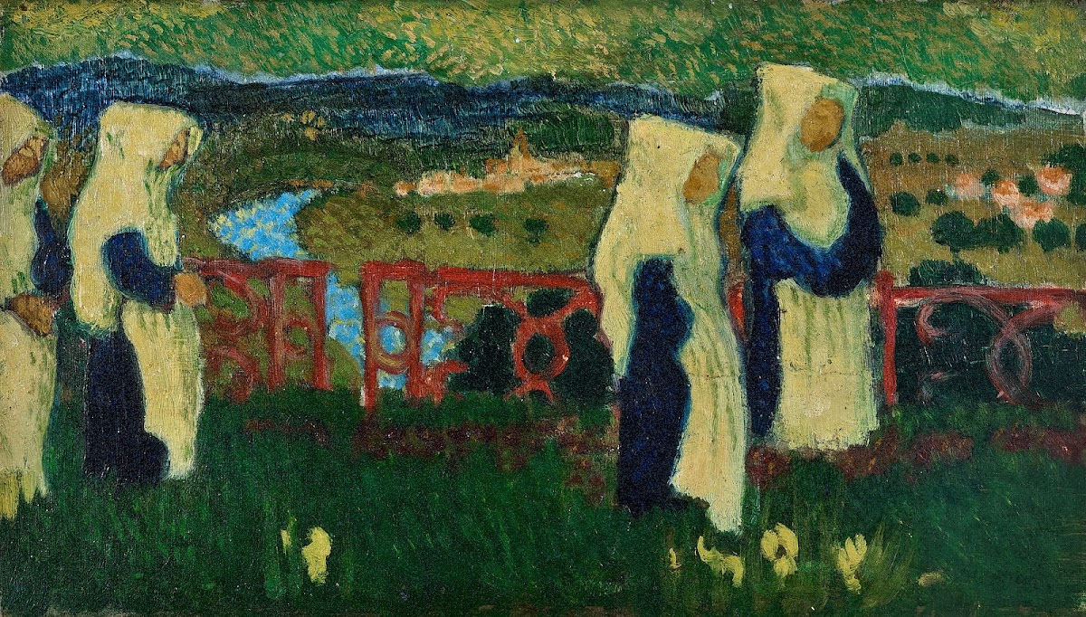 Les religieuses sur la terrasse de Saint Germain 1890