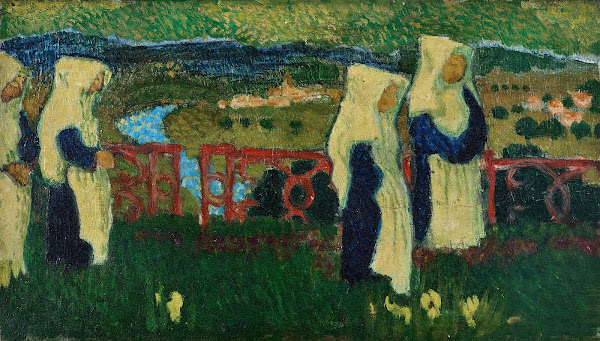 Les religieuses sur la terrasse de Saint Germain 1890