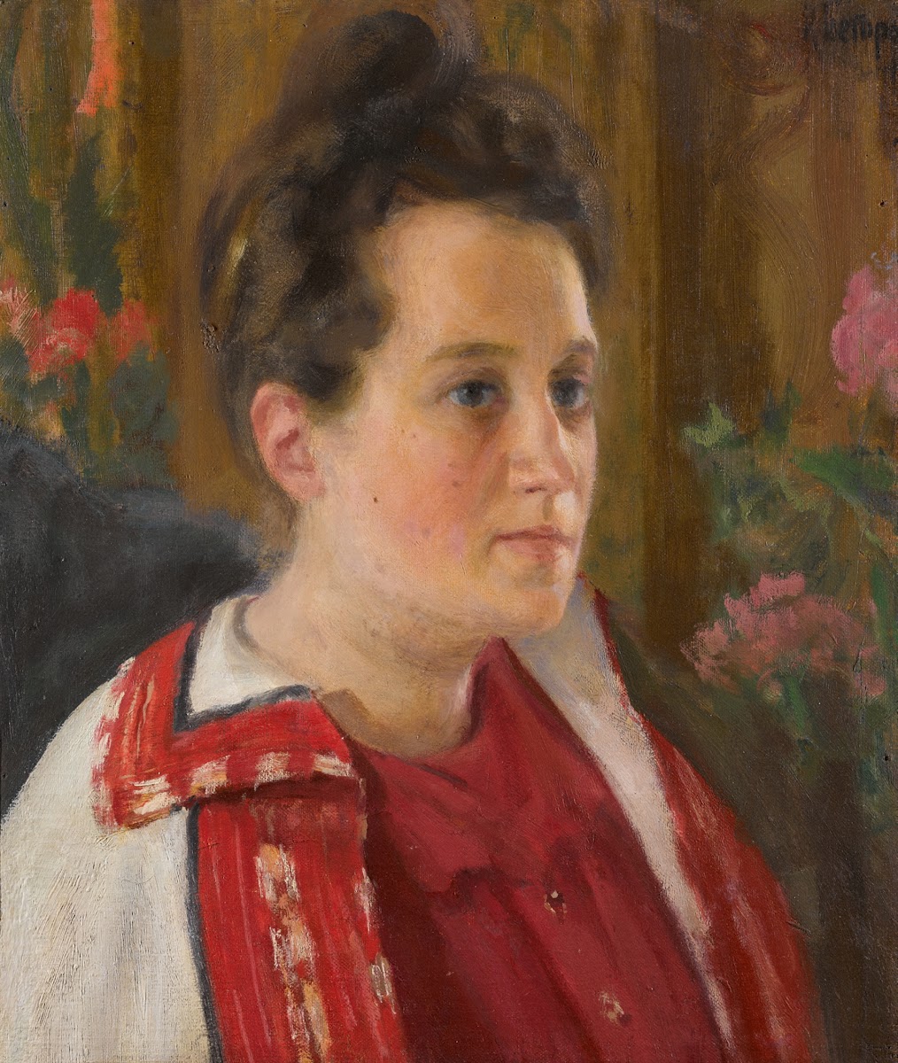 Portrait Of Yulia Ivanovna Kazarina 1900