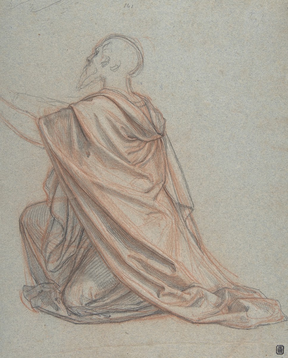 Study of a Kneeling Man 17881853