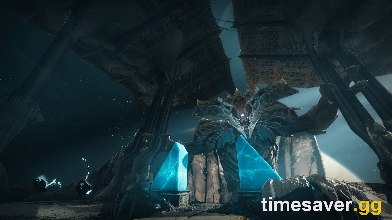 Oryx, the Taken King, enthroned deep inside the Dreadnaught in the King's Fall raid