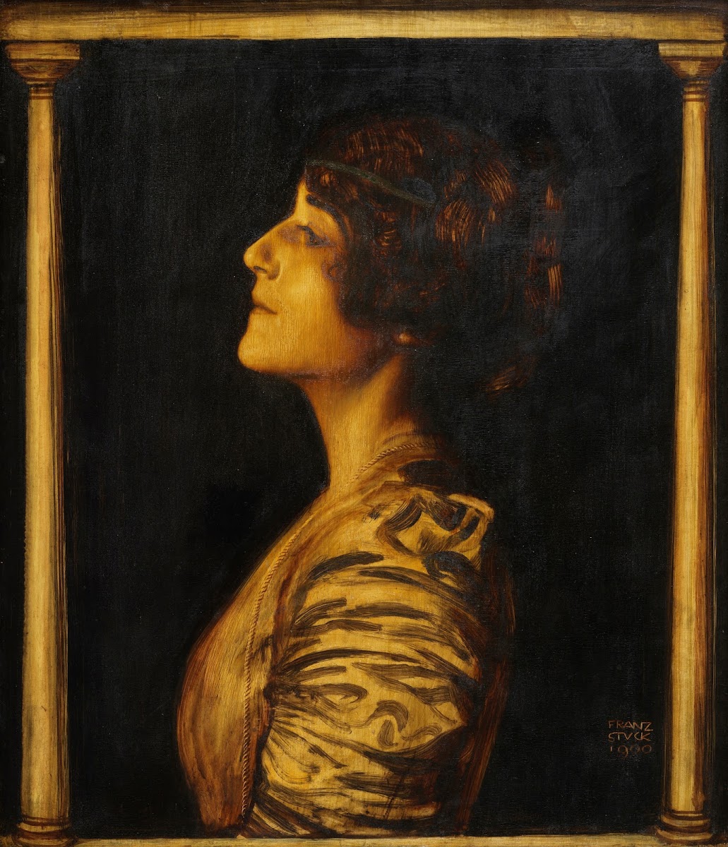 Weibliches Porträt Mary Stuck 1900