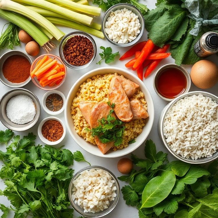Ingredients for Easy Street Corn Chicken Rice Bowl Recipe: Quick, Homemade Comfort Food