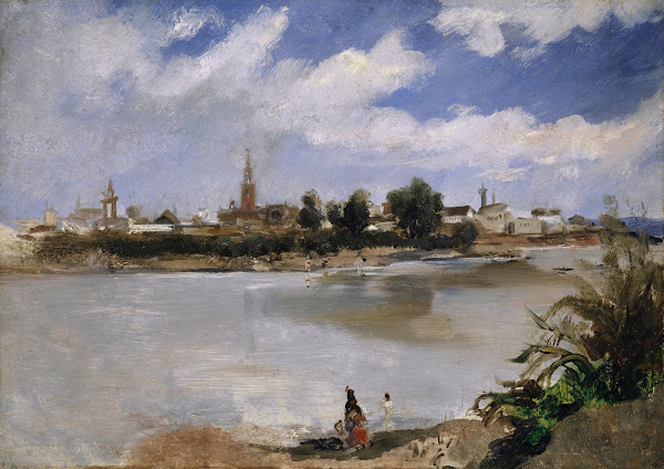 View of Seville Across the Guadalquivir 1857