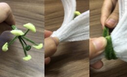 Hướng dẫn cách làm hoa lily handmade bằng kẽm nhung