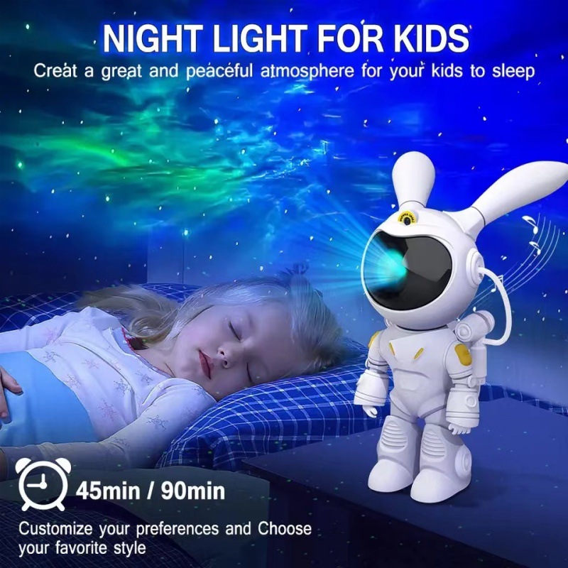 Astronauten-Projektionsleuchte mit Sternenhimmel