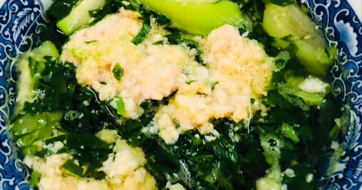 Canh mồng tơi tôm lột