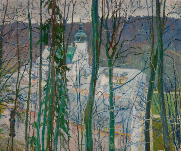 View over the Monastery in Czerna circa 1908