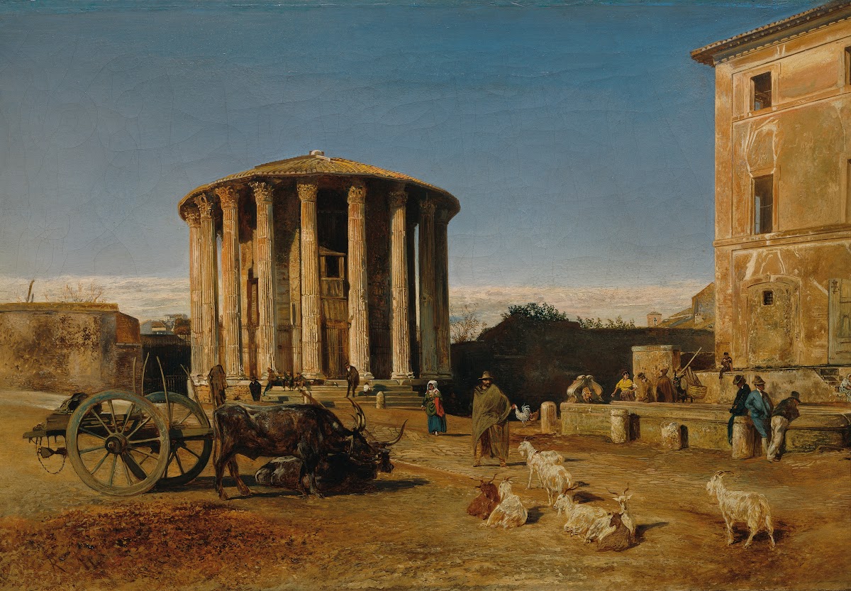 Der Vestatempel in Rom 1867