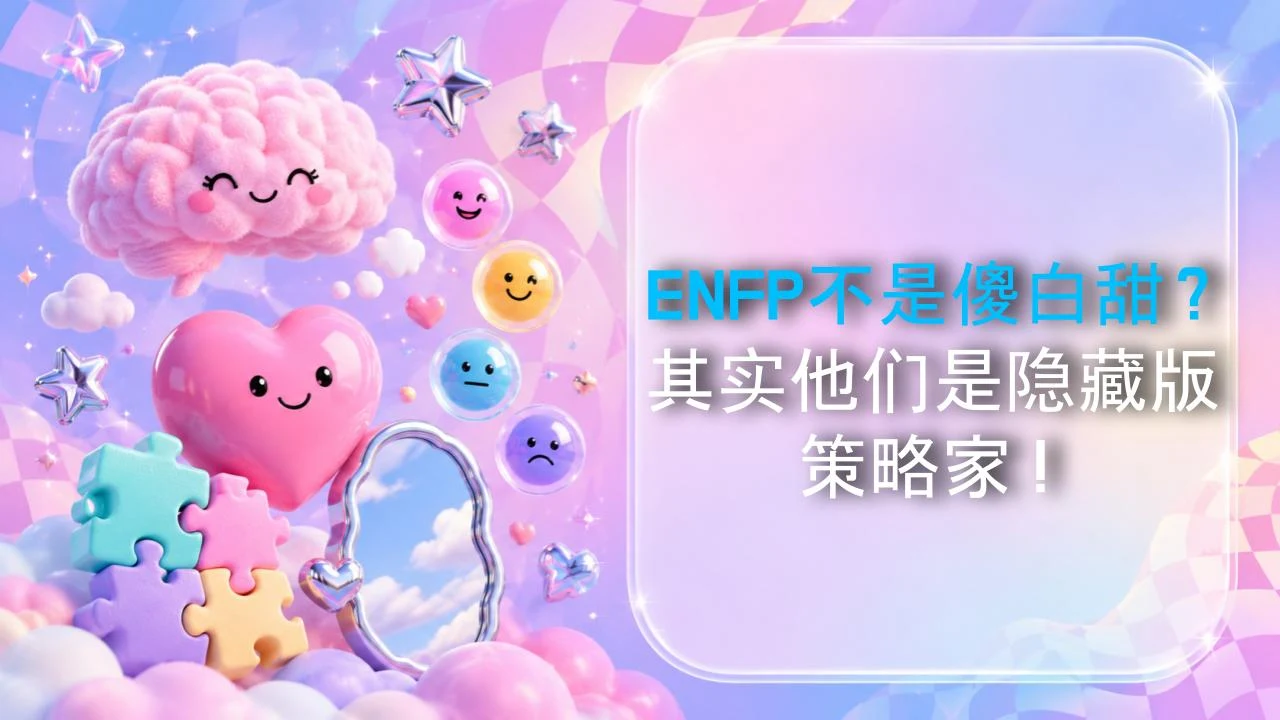 ENFP不是傻白甜？其实他们是隐藏版策略家！