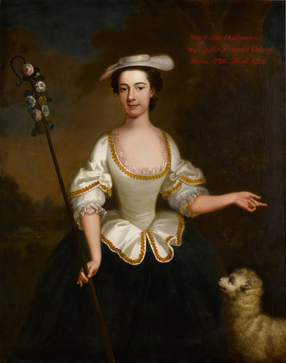 Portrait of Mary Bartholomew as a shepherdess