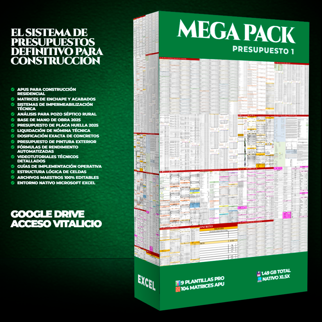 Mega Pack Presupuesto 1