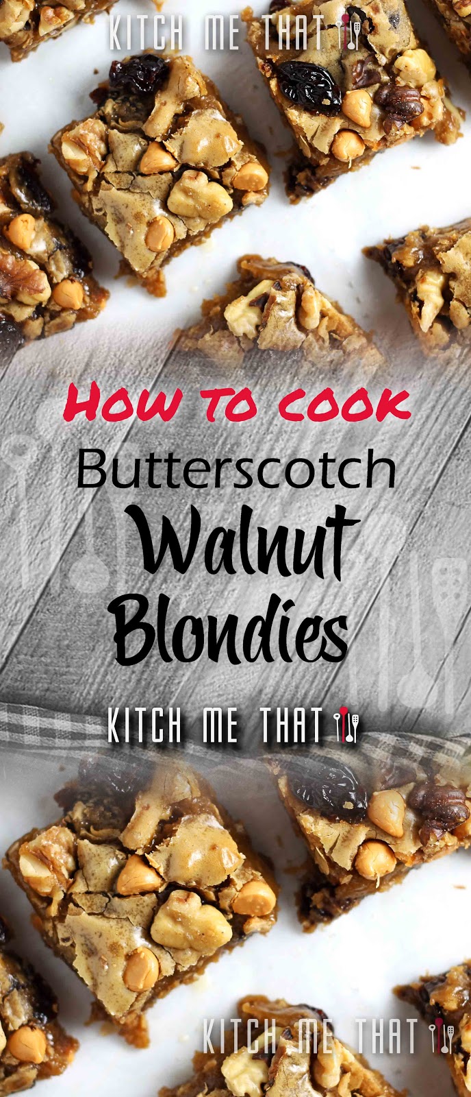 Butterscotch- Walnut Blondies