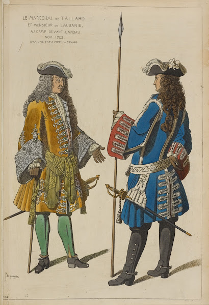 Le marechal de Tallard et Monsieur de Laubanie au camp devant Landau Nov 1703 Da