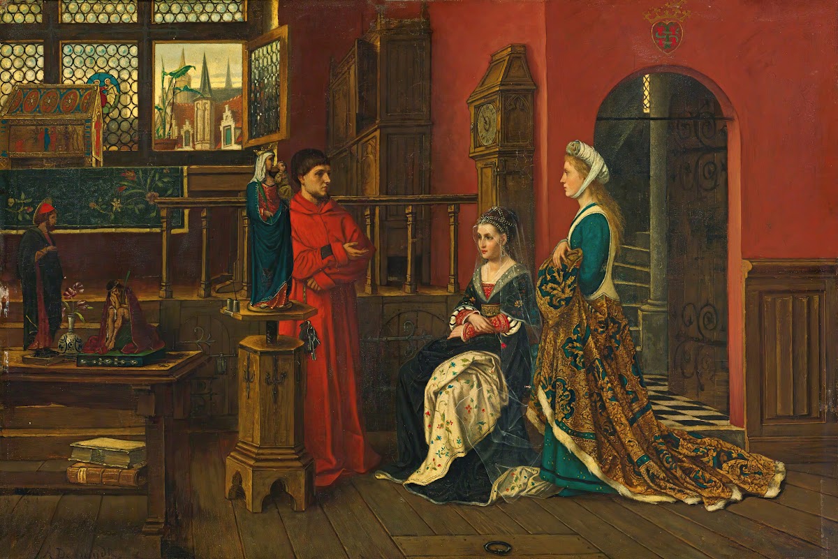 Queen with lady in waiting