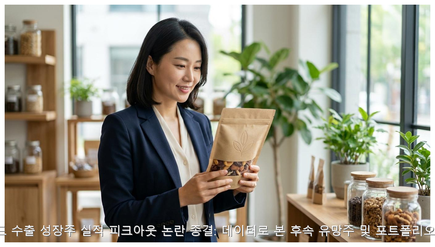 K-푸드 수출 성장주 실적 피크아웃 논란 종결: 데이터로 본 후속 유망주 및 포트폴리오 전략 핵심 안내 및 분석 인포그래픽 (5)