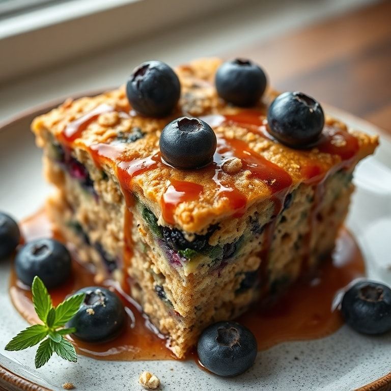 Zucchini Blueberry Baked Oatmeal – Easy Homemade Breakfast finished
