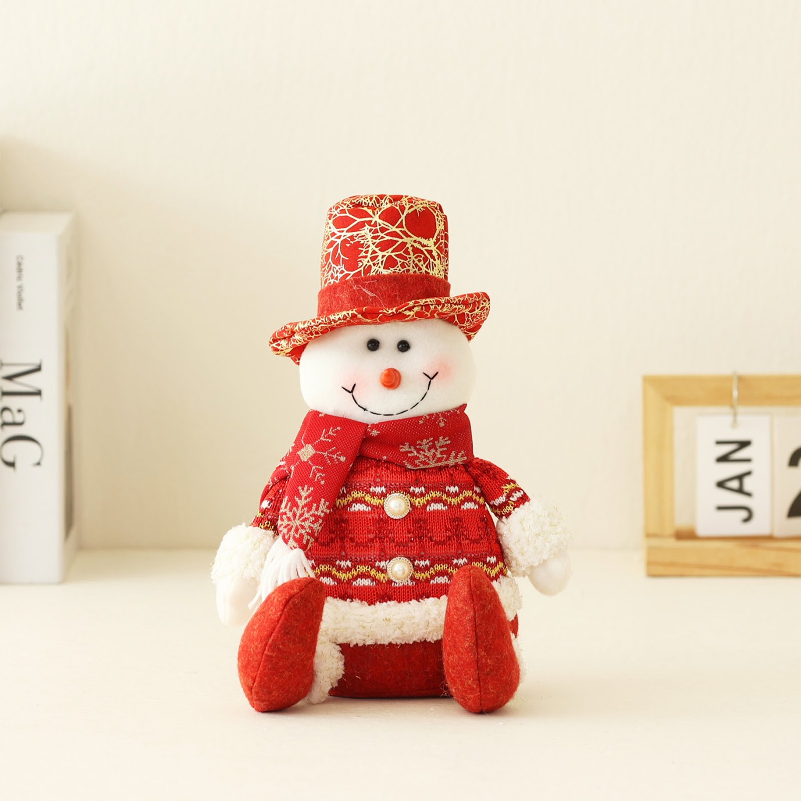 Decorative fabric gnome figure for Christmas