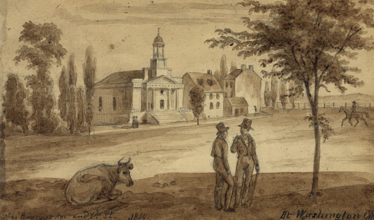 Near Pennsylv Ave and 7th St At Washington City 1839