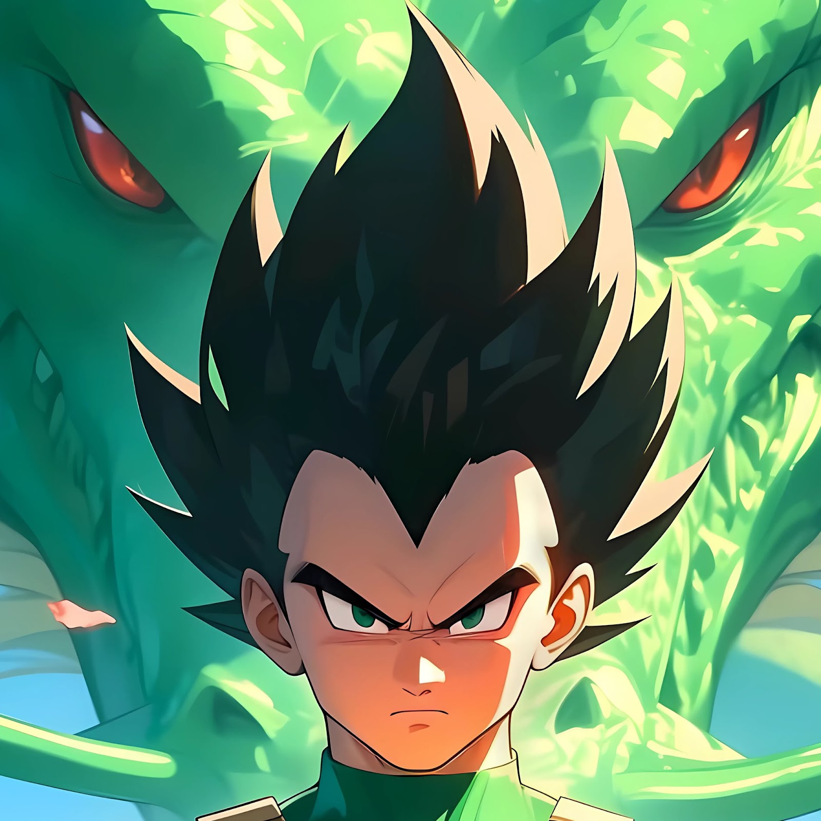 Download Vegeta, Dragonball, Power Rangers, Green Ranger 2K iPhone