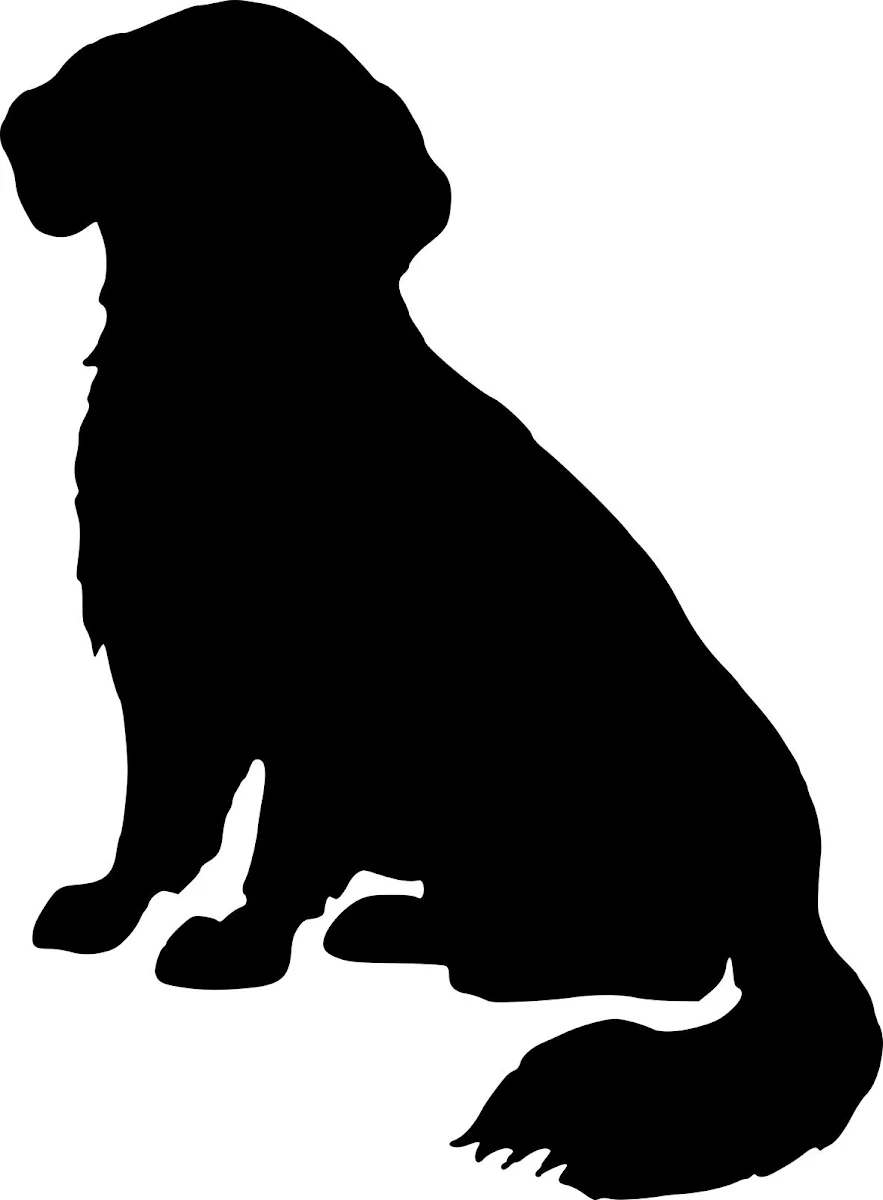 Golden Retriever Silhouette Free SVG for Cricut Maker Cutting and Engraving