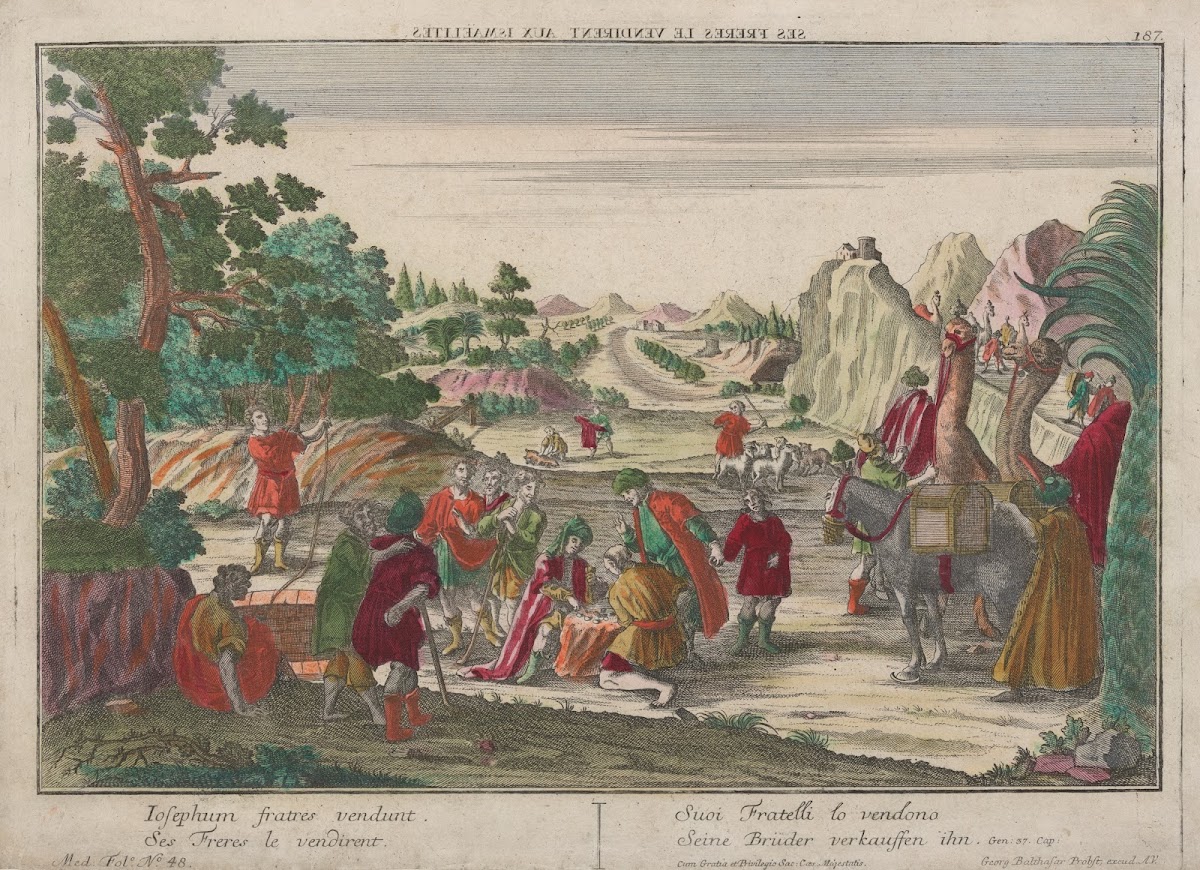 His Brothers sold him to the Ishmaelites 1750