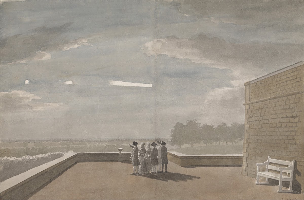 The Meteor of August 18 1783 as seen from the East Angle of the North Terrace Wi