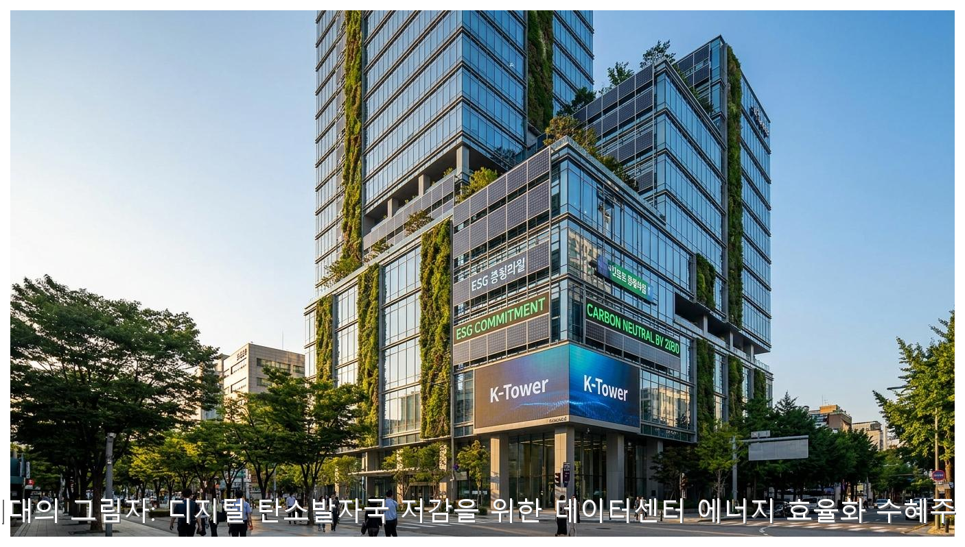AI 시대의 그림자: 디지털 탄소발자국 저감을 위한 데이터센터 에너지 효율화 수혜주 분석 핵심 안내 및 분석 인포그래픽 (8)
