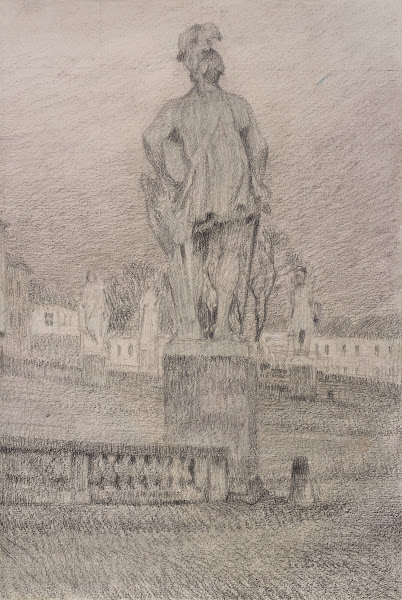 La cour dhonneur La statue de Du Guesclin Versailles 1903