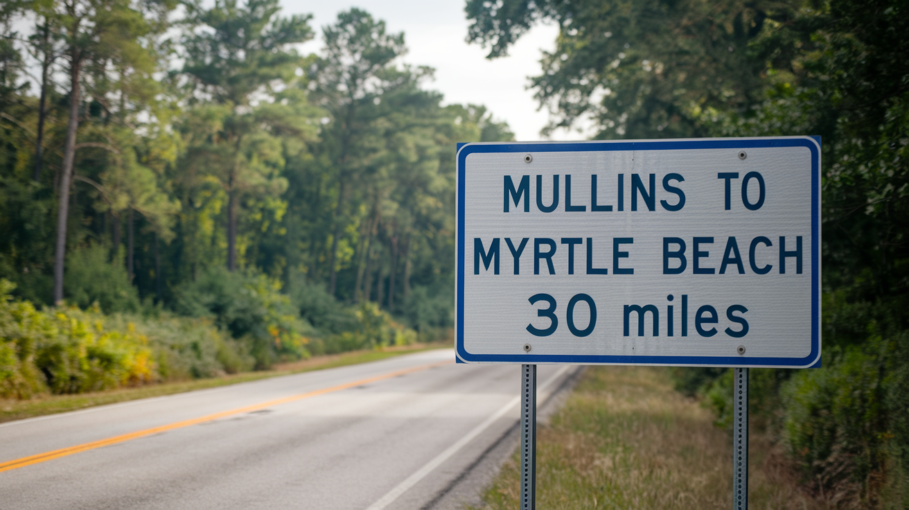 Distance from Mullins to Myrtle Beach, SC & Travel Tips
