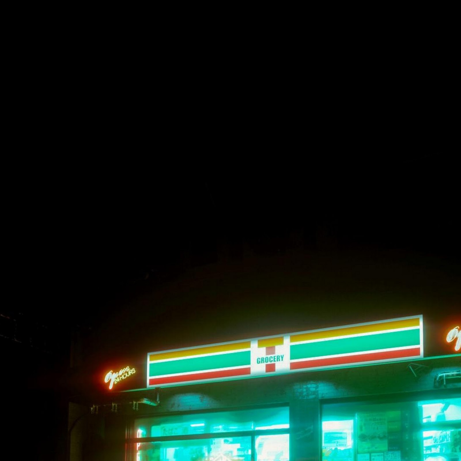 Download Neon Ferrari F40 At 7-Eleven Full HD iPhone