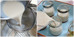 Lọc hỗn hợp qua rây cho thật mịn mượt rồi rót vào khuông pudding cho cao khoảng 80% rồi rót số caramel còn lại vào đầy ly. Bọc từng ly với giấy bạc sau đó cho vào lò nướng ở 150 độ C trong 45-50 phút. Sau đó bạn lấy pudding ra, để nguội hẳn rồi mới cho vào tủ lạnh nhé!