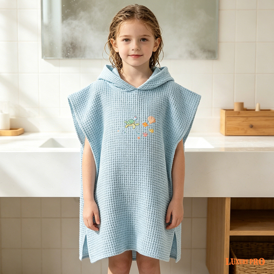 Hot stamping children's cape towel