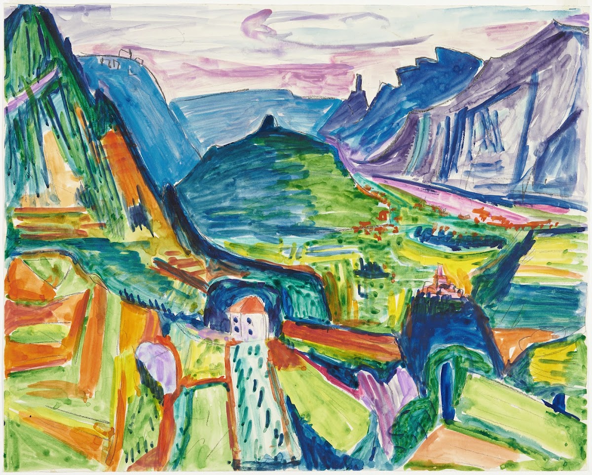 Tessiner Landschaft bei Chiasso ca 1926