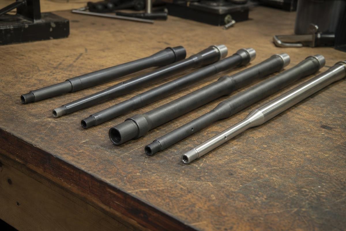 AR-15 barrel profiles including Government Pencil and HBAR contours
