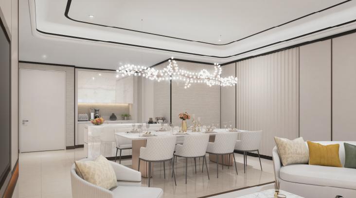 Park Green Pavilion Bukit Jalil — living dining kitchen
