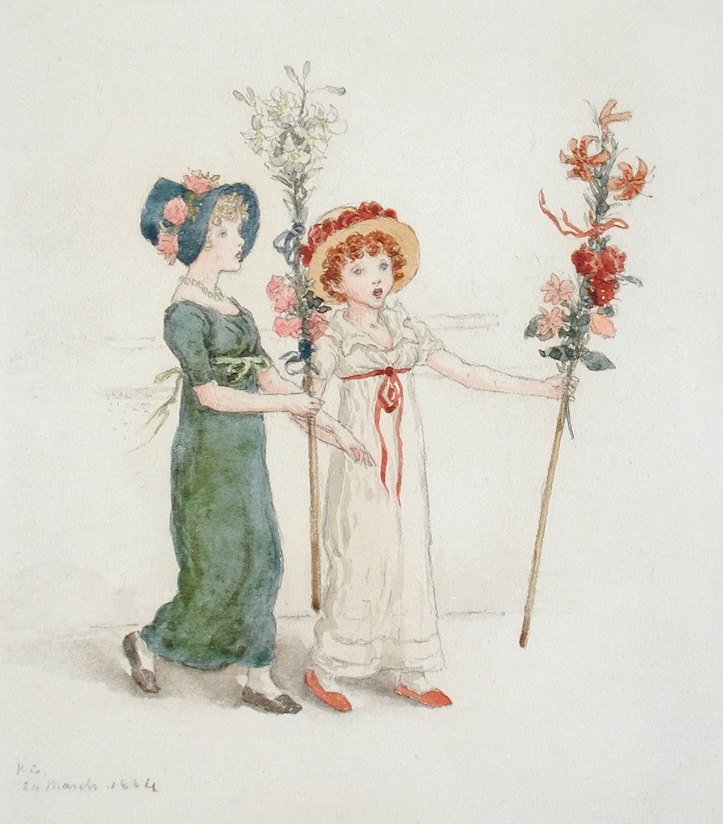 Two Children with Staffs 1884