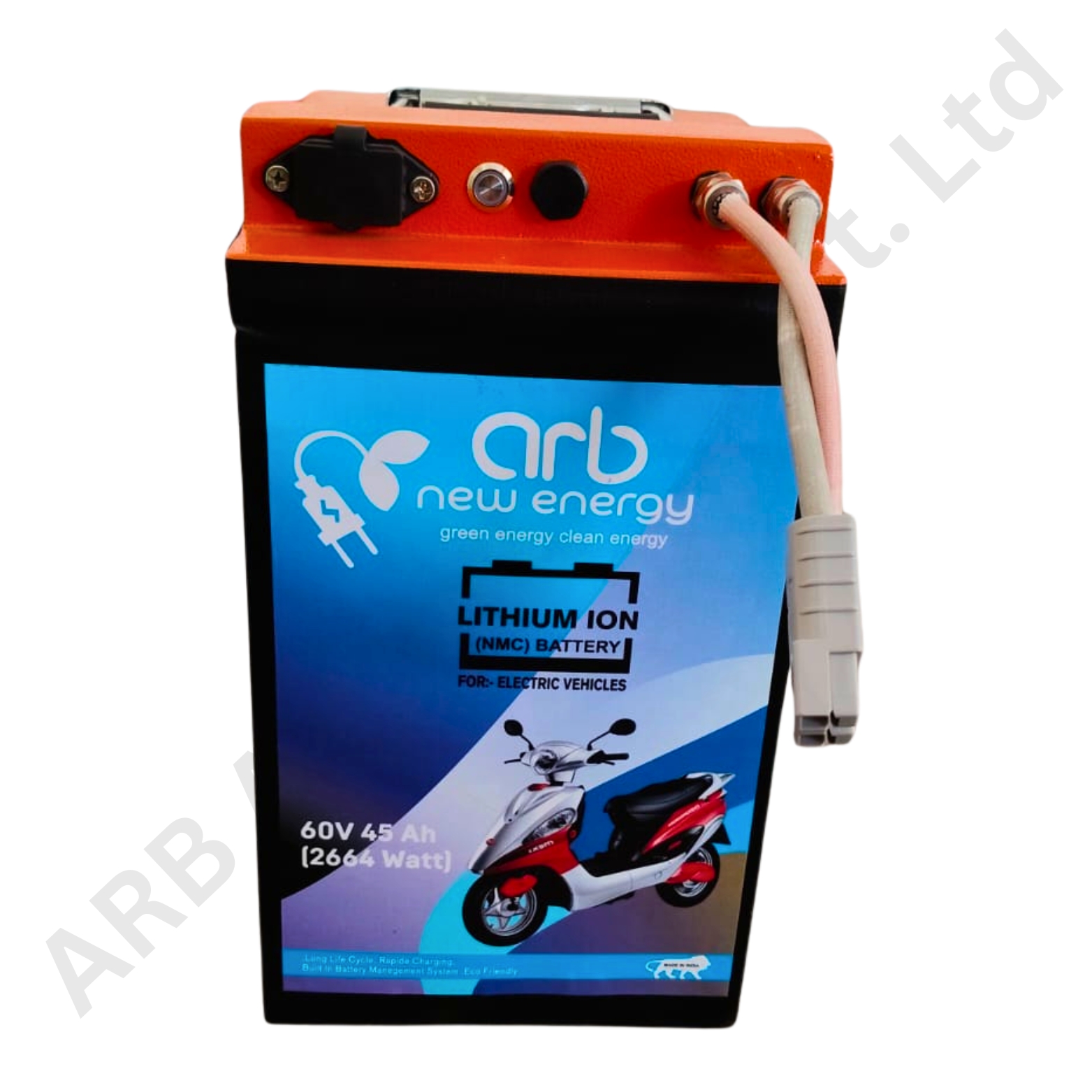 59.2V 45Ah NMC Series 16S 10P Battery Pack (11093)