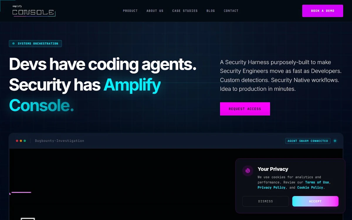 Captura de Amplify Security