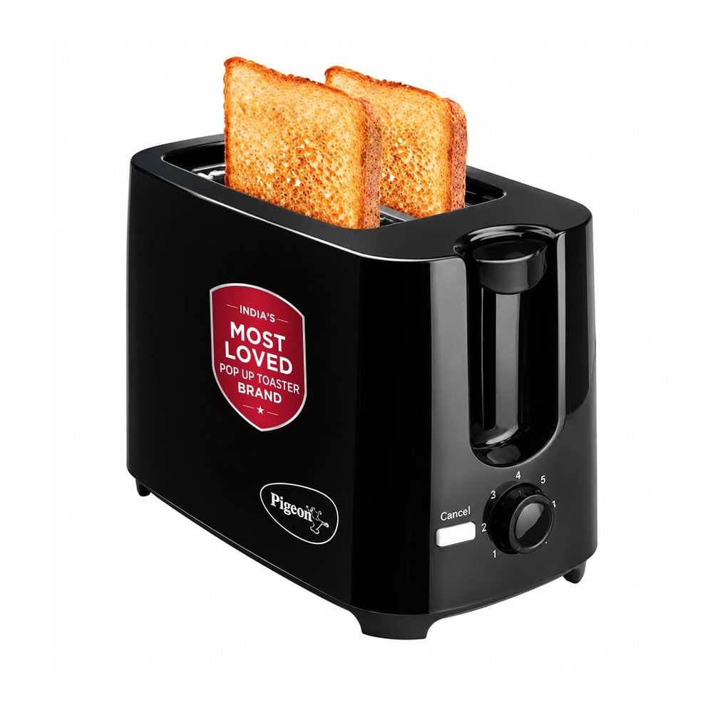 Pigeon 2 Slice Auto Pop Up Toaster - Black