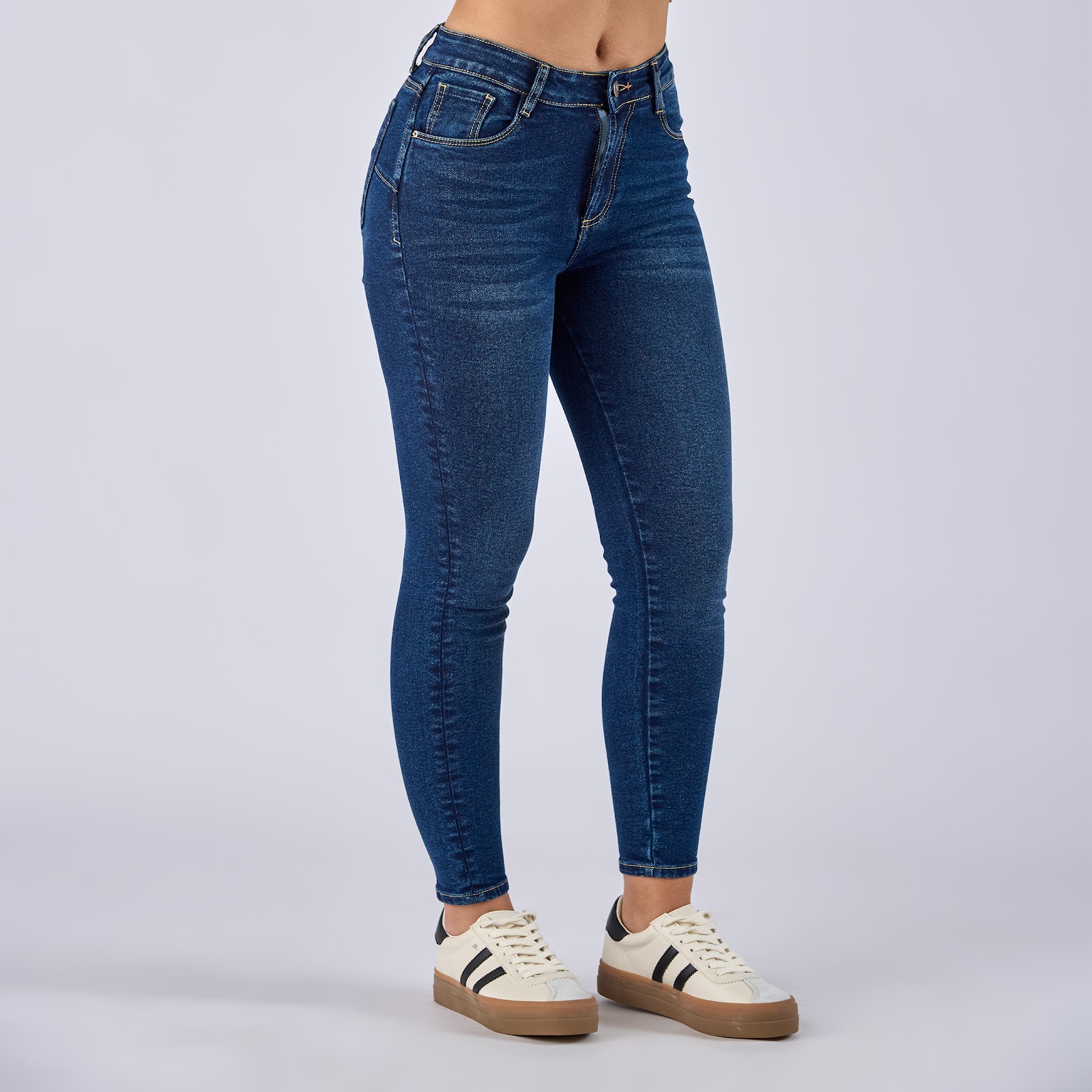 Jean dama skinny tiro medio licrado - Vista 6
