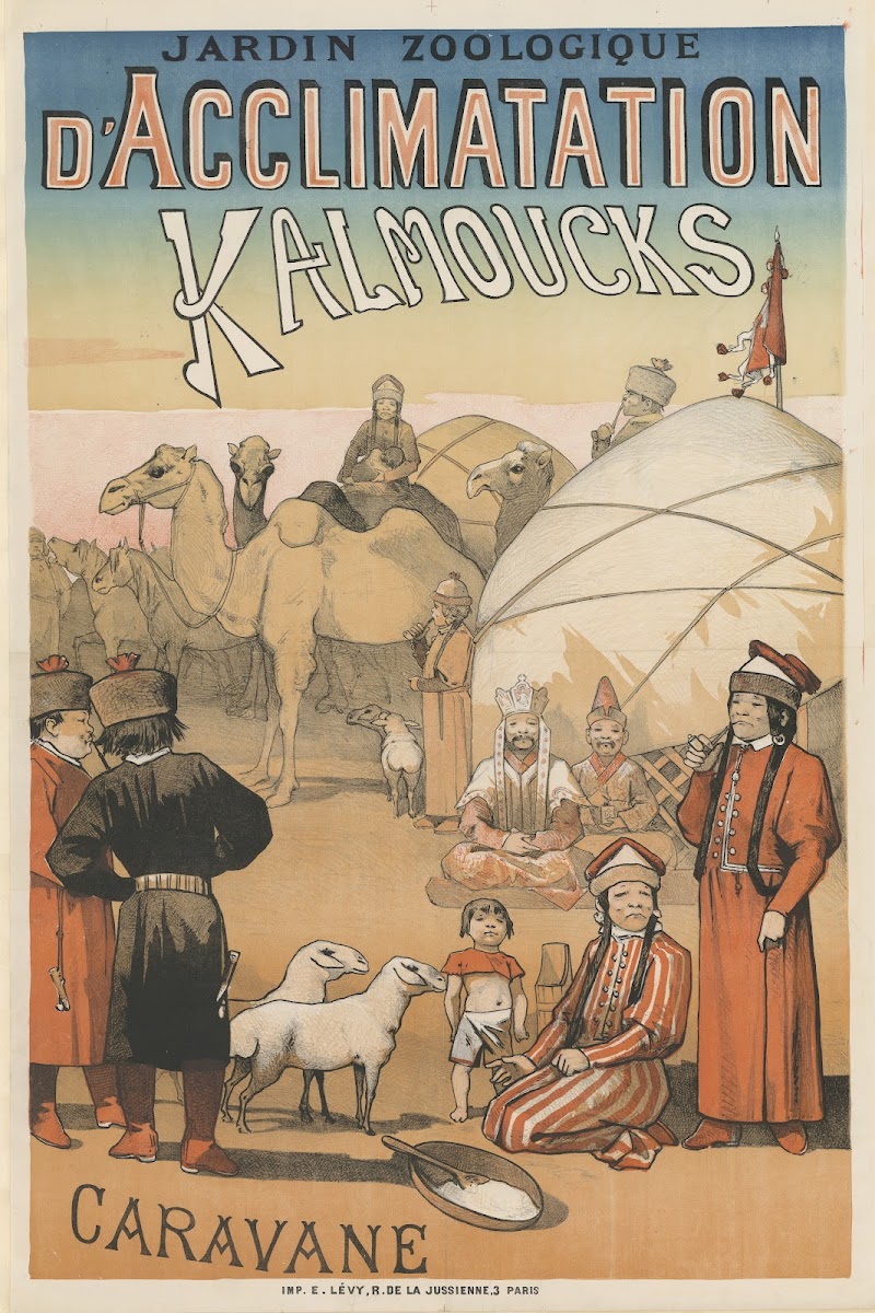 Jardin zoologique dAcclimatationKalmoucks Caravane 1883