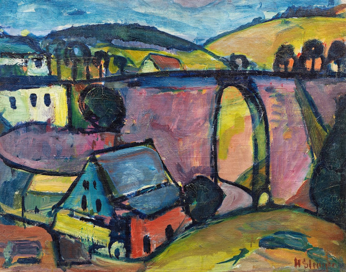 Viadukt bei Monschau 1912