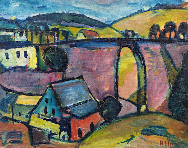 Viadukt bei Monschau 1912