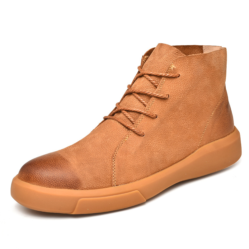 Men's boots, ankle-high, casual design