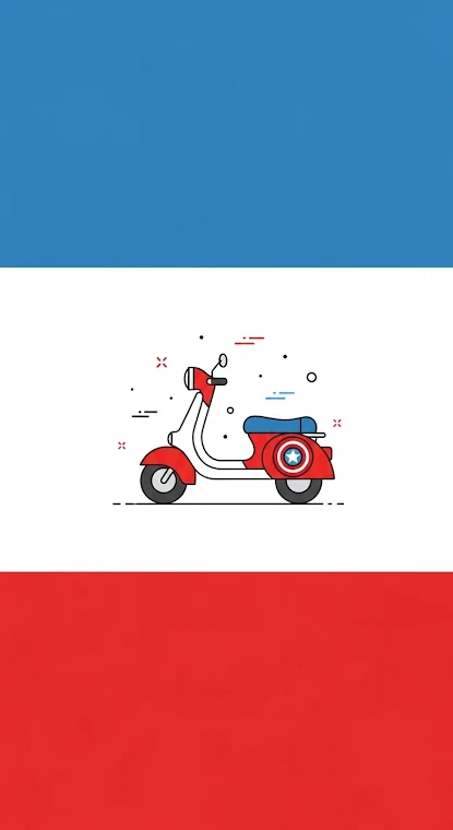 Captain America Scooter Minimalist
