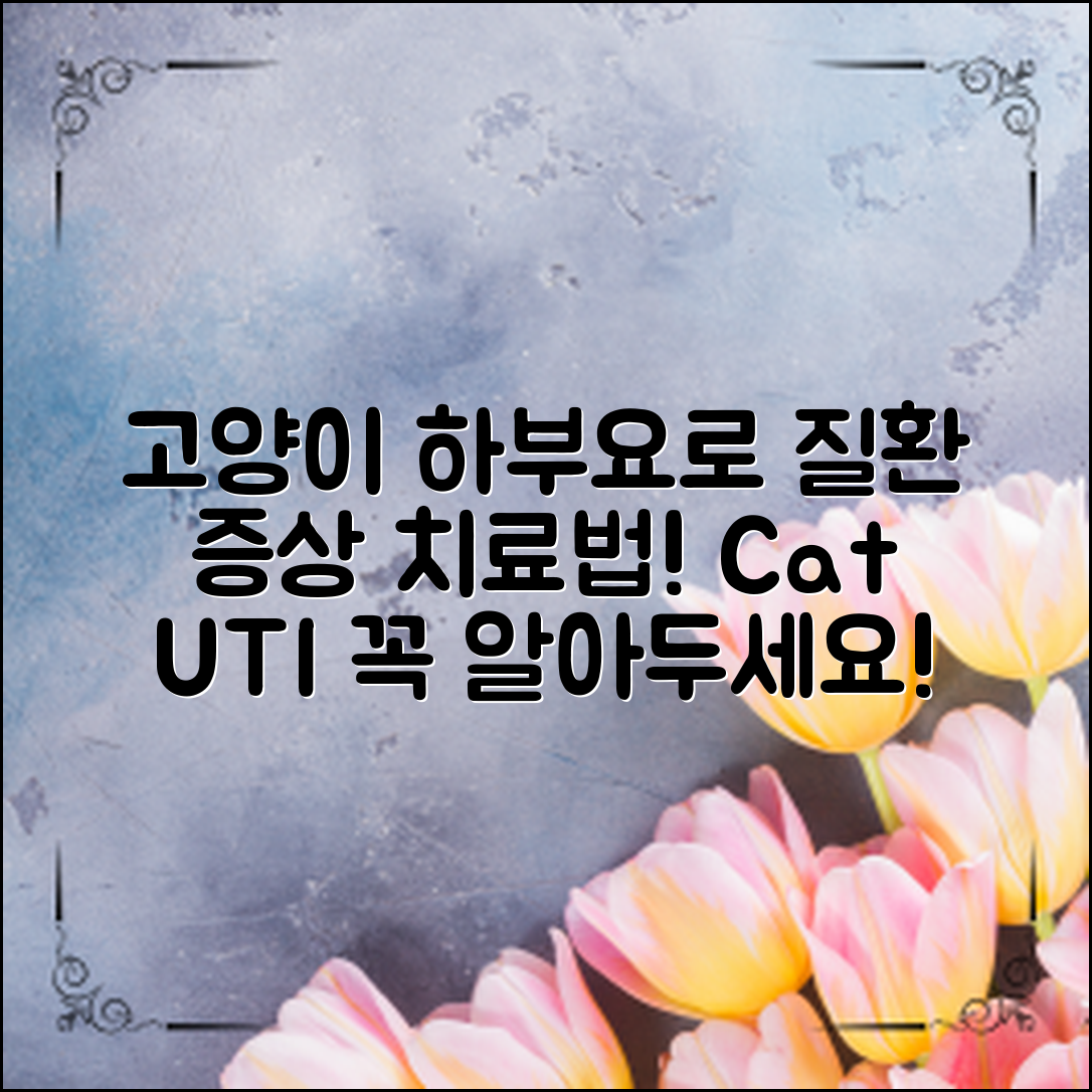 고양이 하부요로질환, 증상과 치료법은?