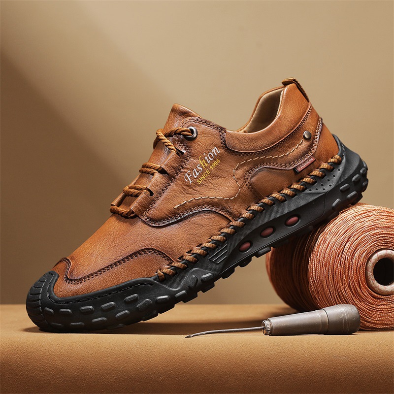 Men's ankle boots, mid-height shaft, lined