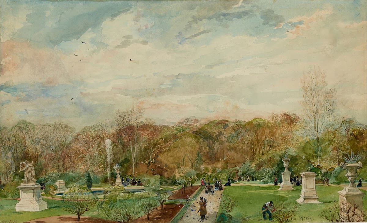 Jardin des Tuileries pelouses du jardin réservé 1915 1945
