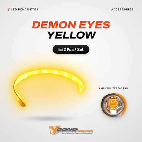 LED DEMON EYES YELLOW
